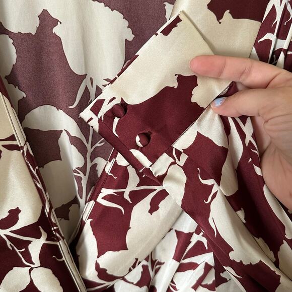 Anthropologie Floral Wrap Blouse - Picture 7 of 10